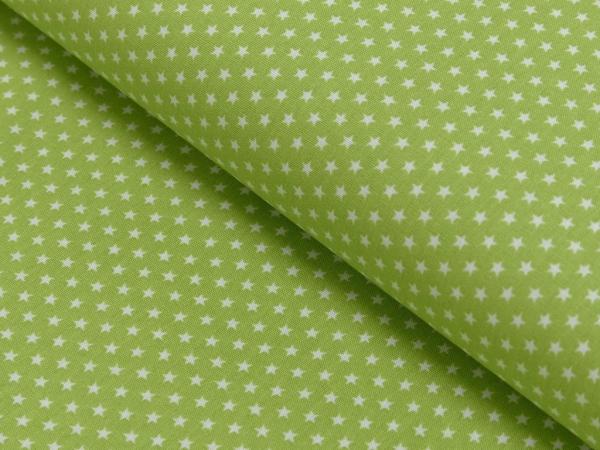 Baumwoll Druck Sterne Lemon/Weiß  Ø 2,5 mm